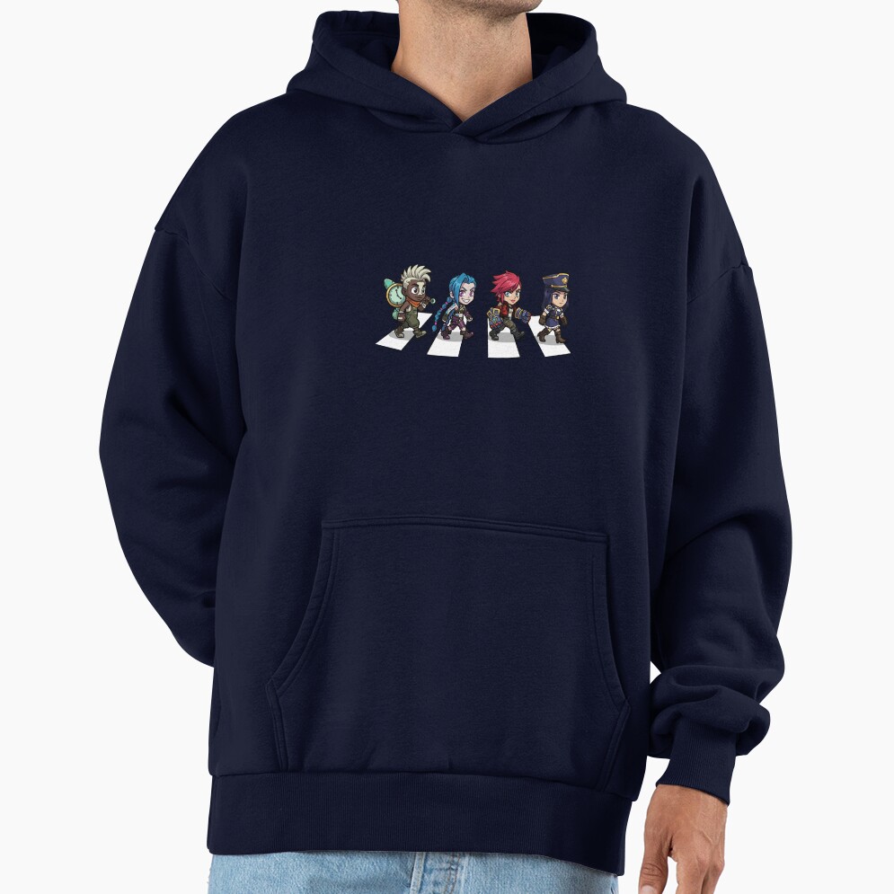 Arcane Chibi Crossover Abbey Road Style Hoodie - Image 5