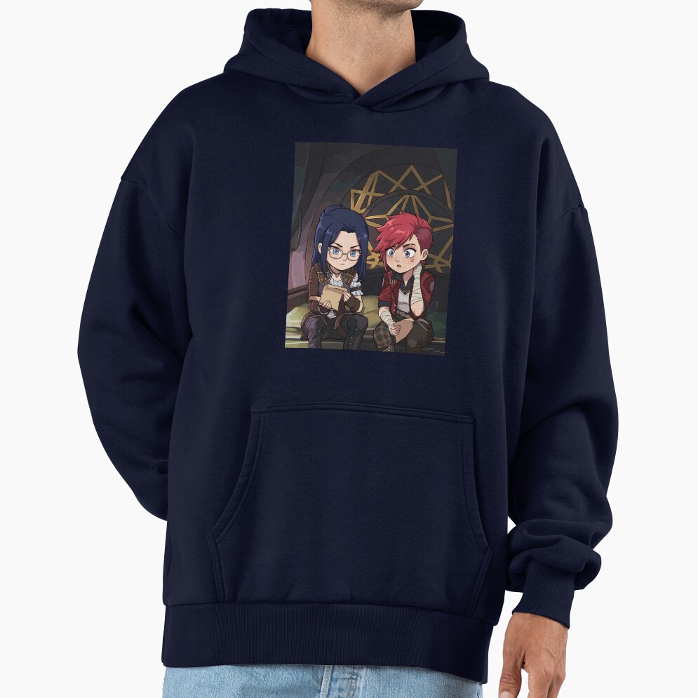 Behind The Scenes Vi And Caitlyn Chibi Arcane Hoodie - Image 5