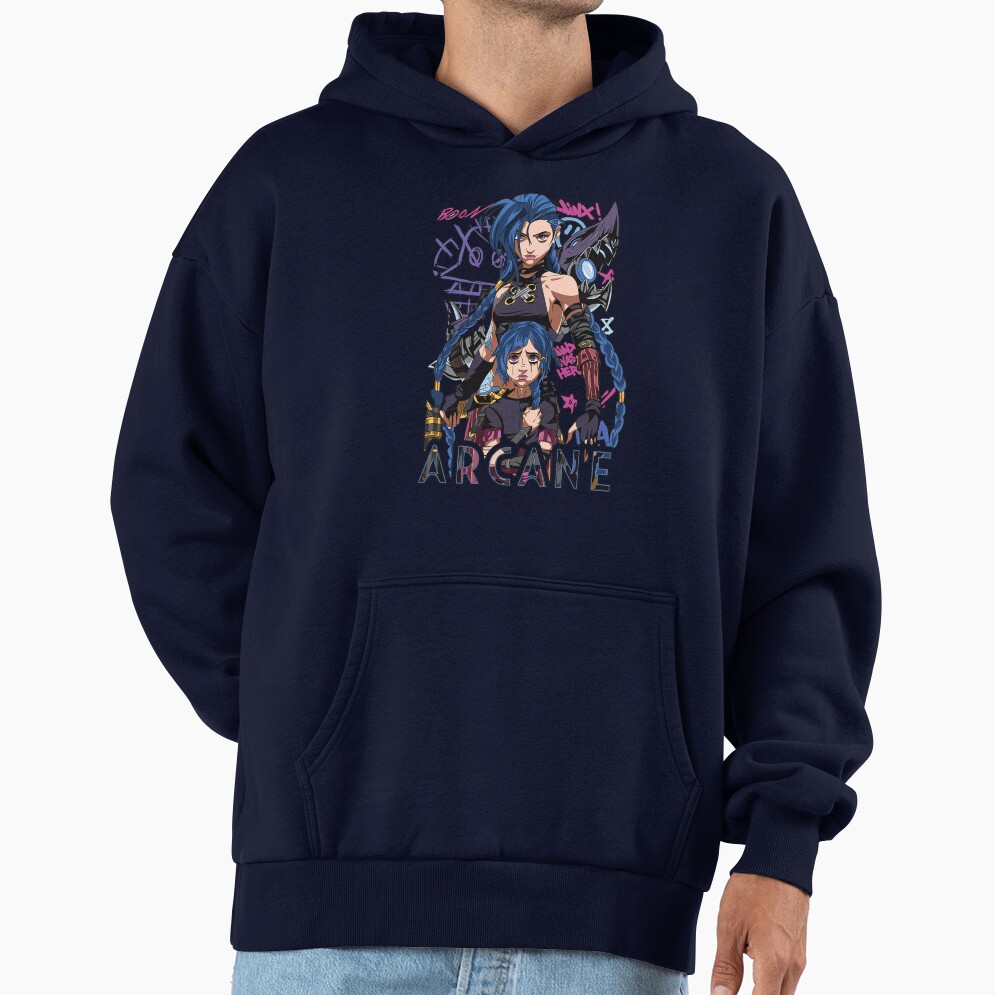 Jinx Two Versions Arcane Hoodie - Image 5