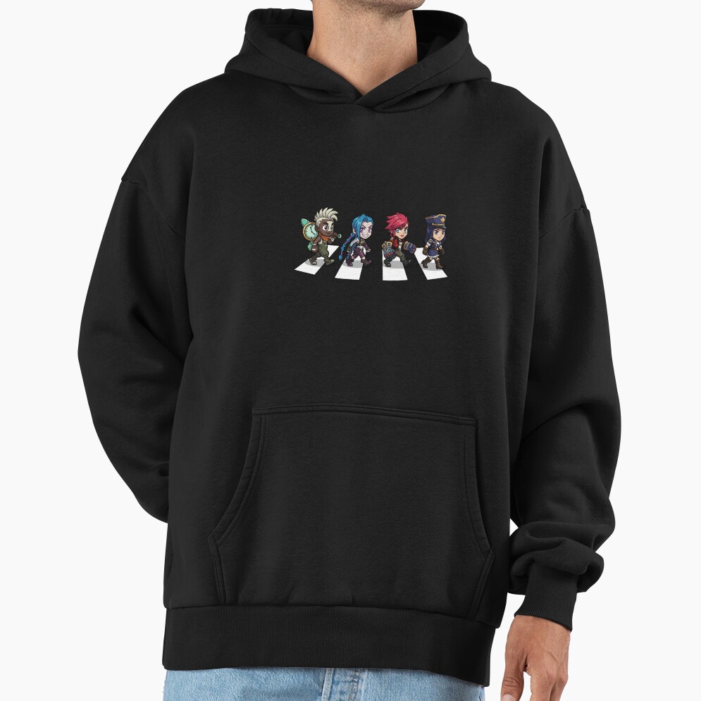 Arcane Chibi Crossover Abbey Road Style Hoodie - Image 2