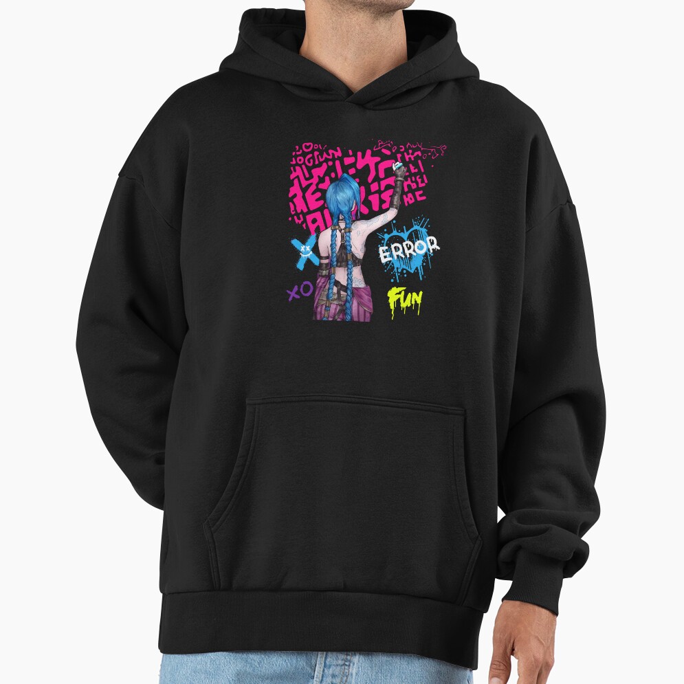 Jinx Arcane Graphic Style Hoodie