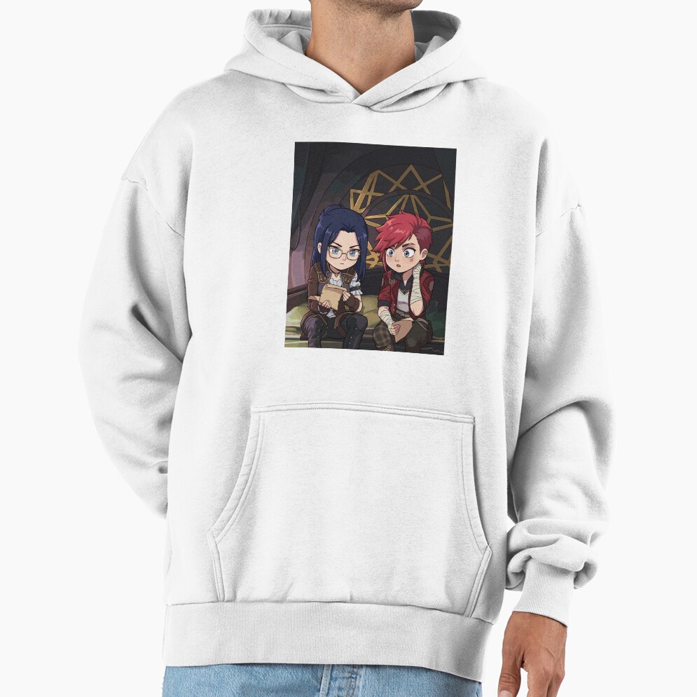 Behind The Scenes Vi And Caitlyn Chibi Arcane Hoodie - Image 2