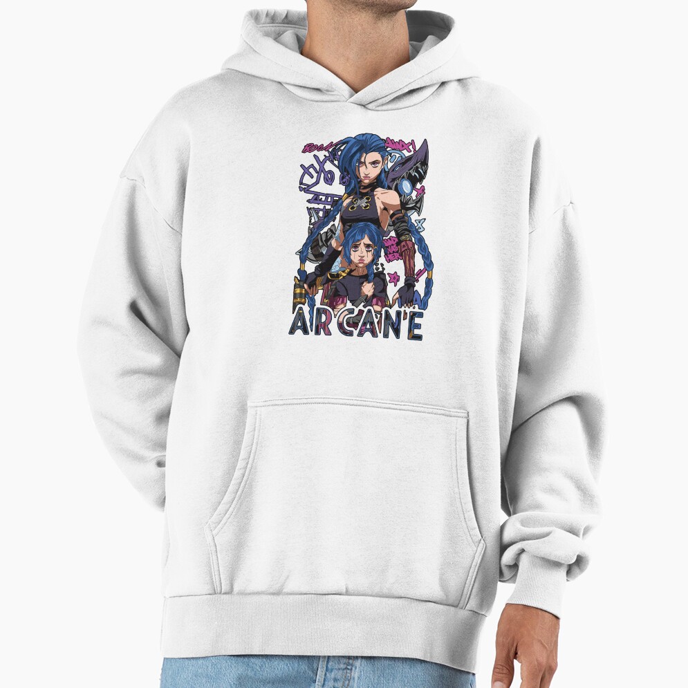 Jinx Two Versions Arcane Hoodie - Image 2