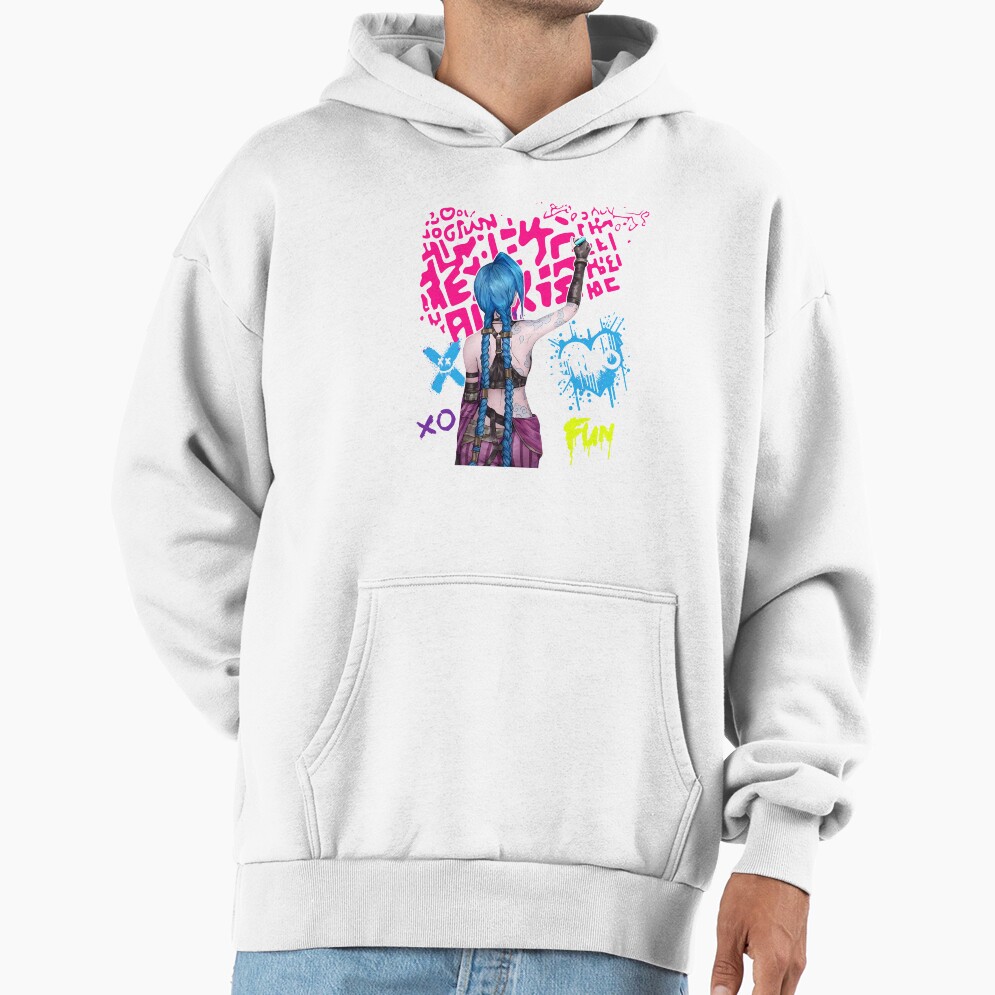 Jinx Arcane Graphic Style Hoodie - Image 2