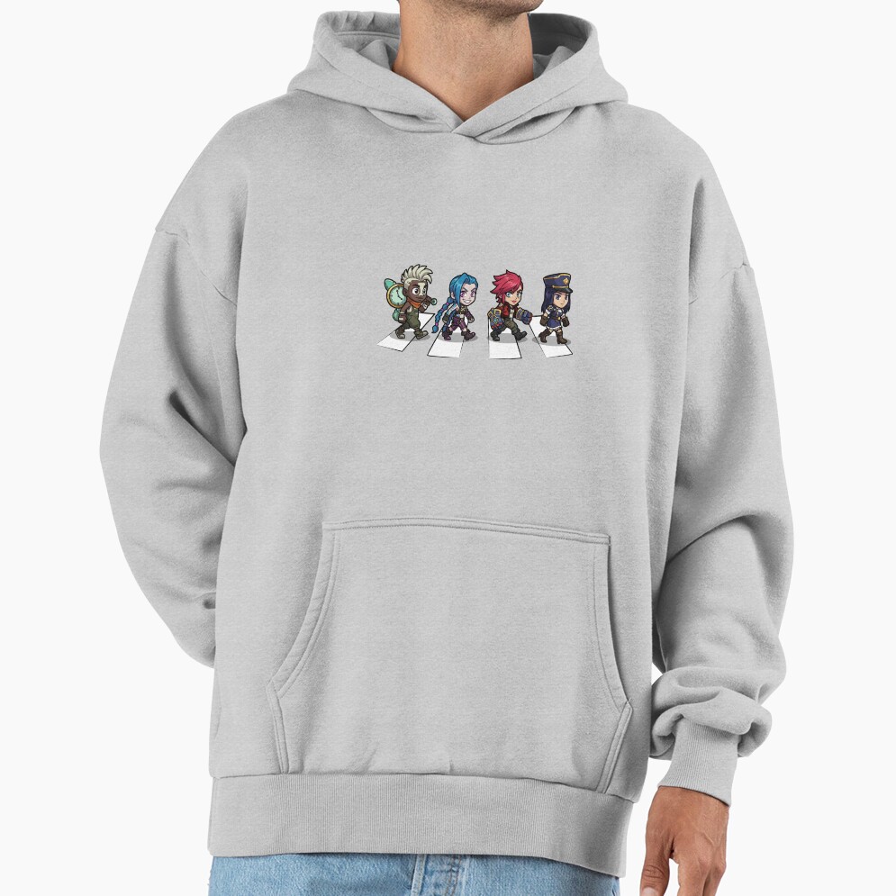 Arcane Chibi Crossover Abbey Road Style Hoodie - Image 4