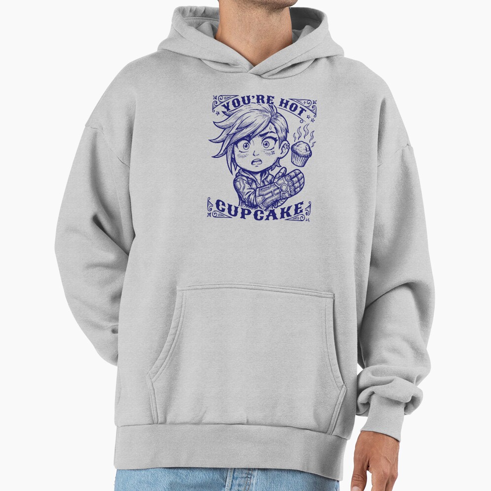 Vi Chibi Vintage Art Design You Re Hot Cupcake Arcane Hoodie - Image 4