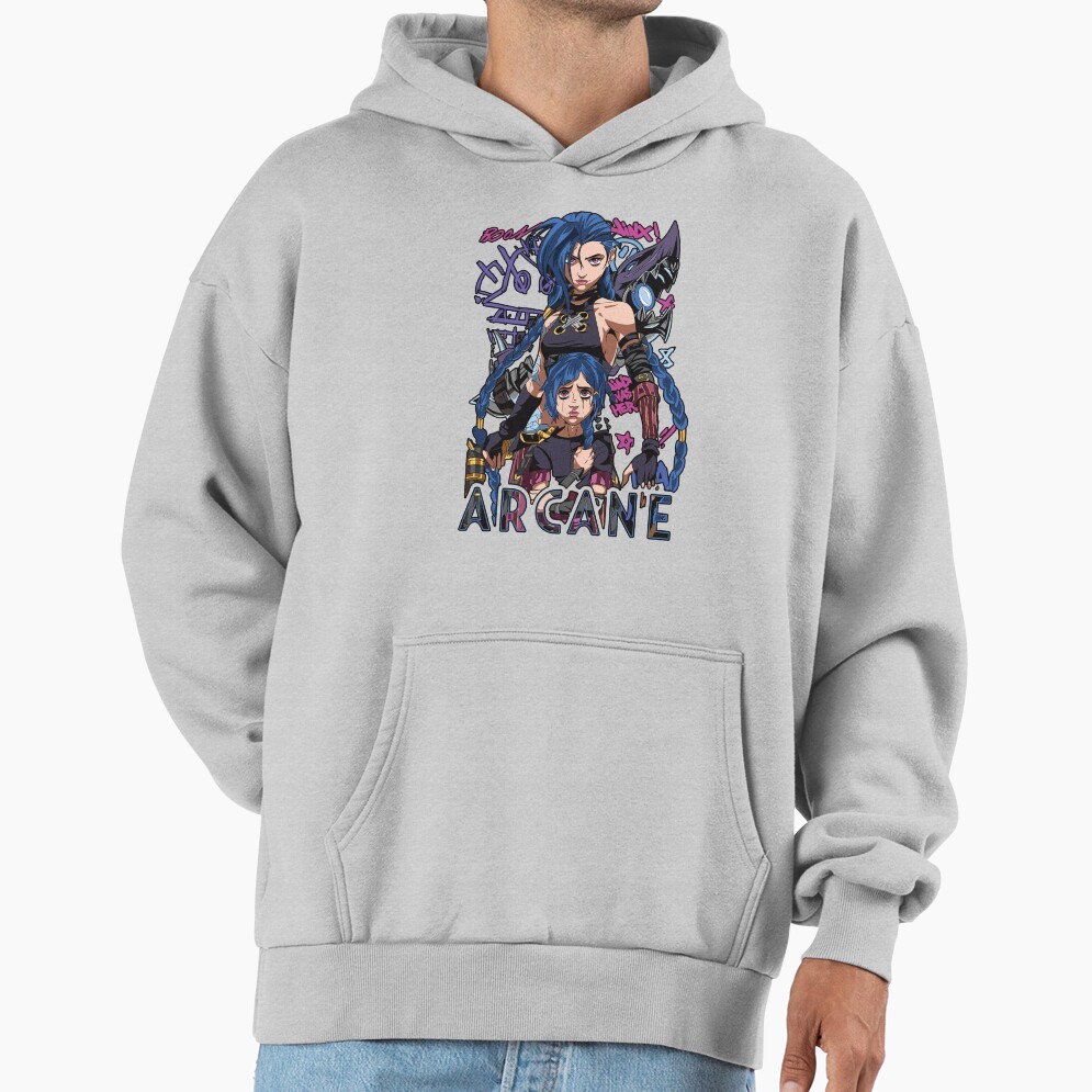 Jinx Two Versions Arcane Hoodie - Image 4