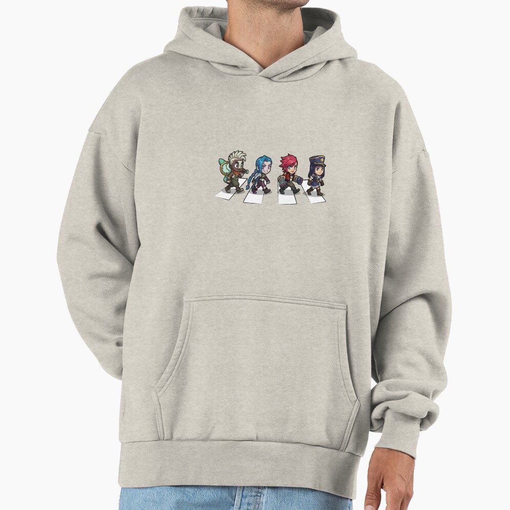 Arcane Chibi Crossover Abbey Road Style Hoodie - Image 3
