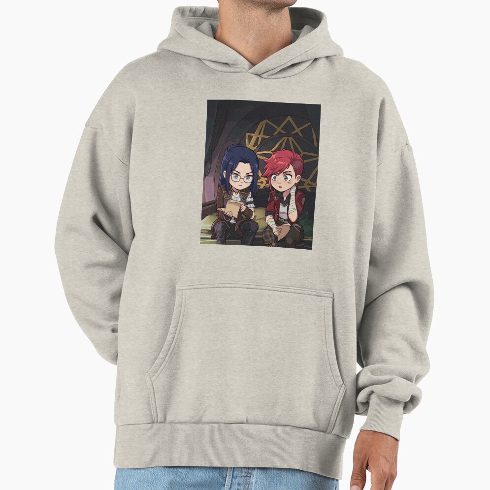 Behind The Scenes Vi And Caitlyn Chibi Arcane Hoodie - Image 3