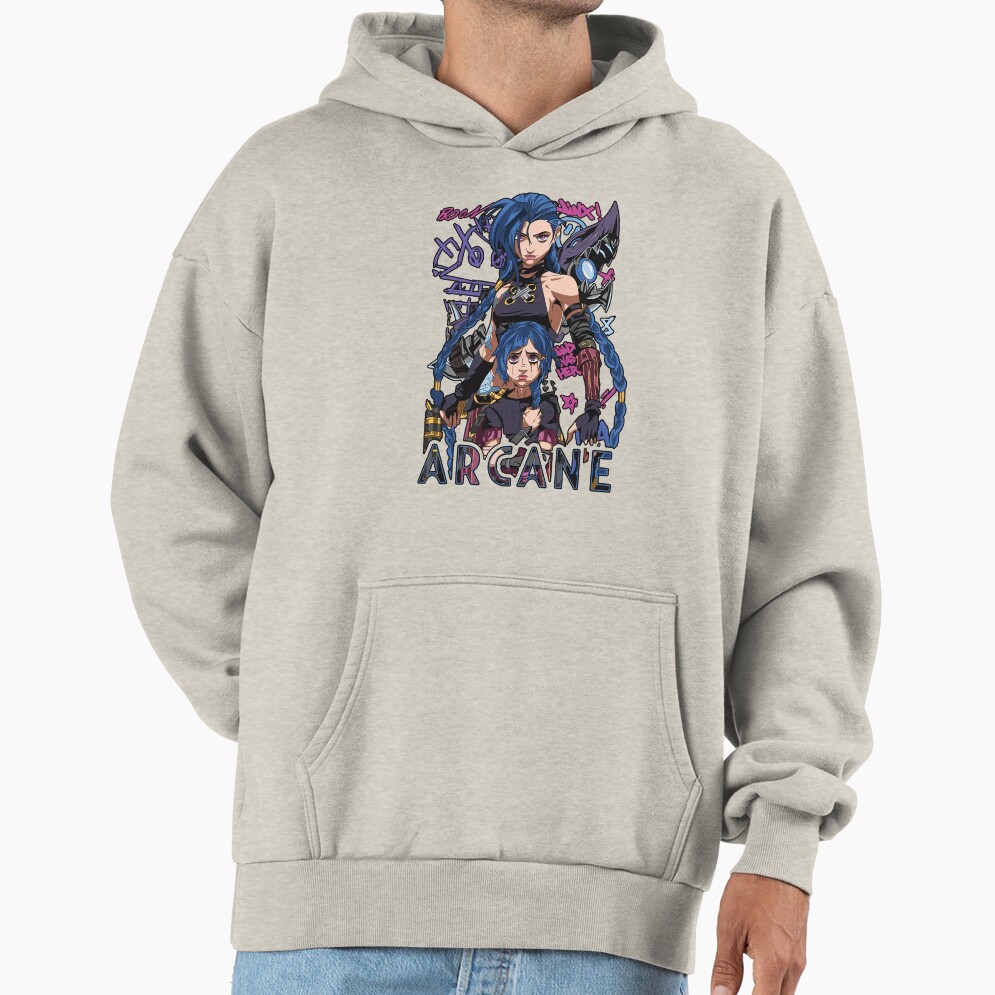 Jinx Two Versions Arcane Hoodie - Image 3