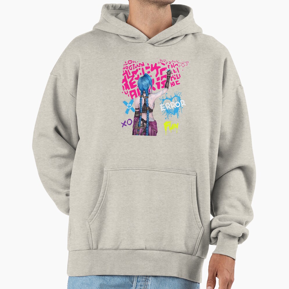 Jinx Arcane Graphic Style Hoodie - Image 3