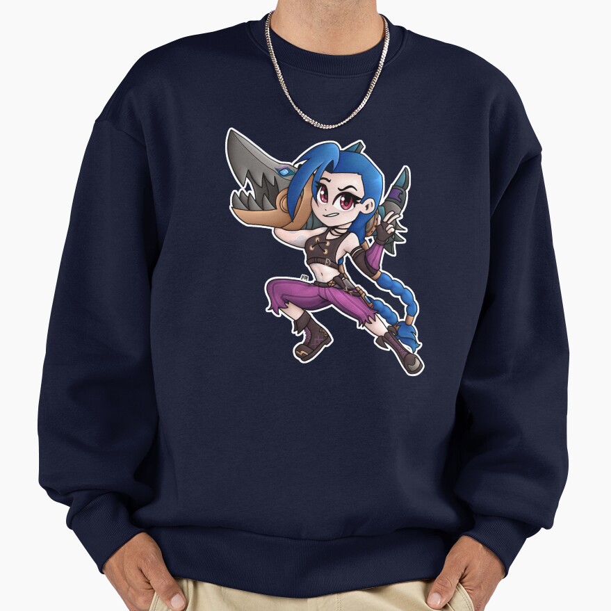 Jinx Arcane Chibi Sweatshirt - Image 5