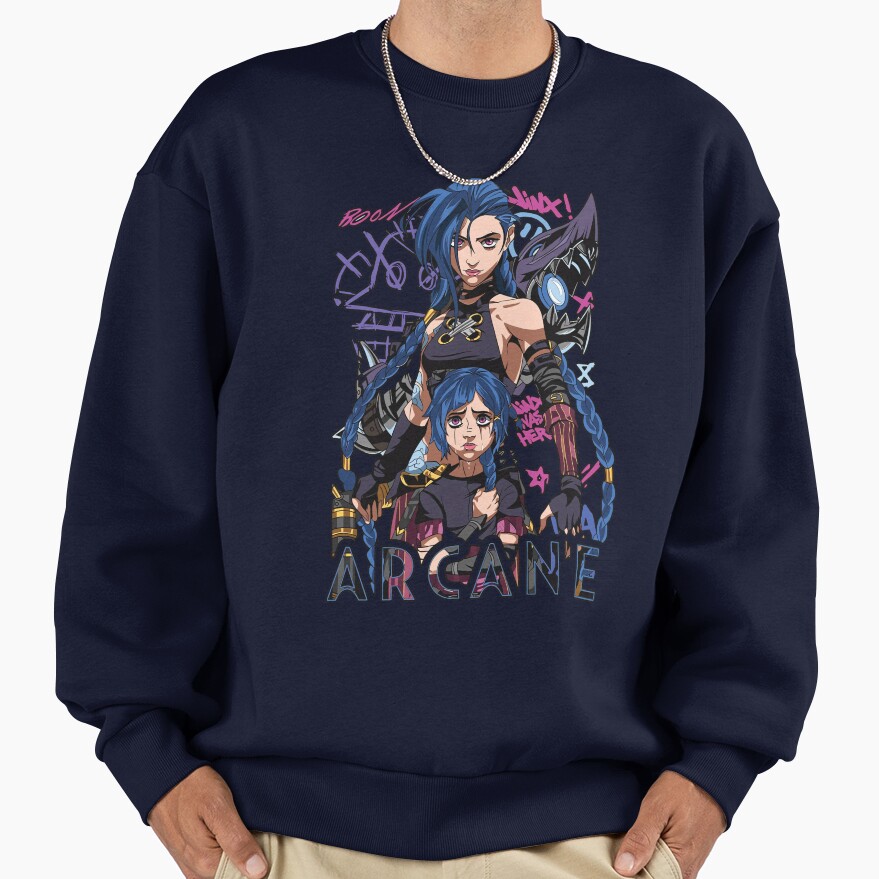 Jinx Two Versions Arcane Sweatshirt - Image 5