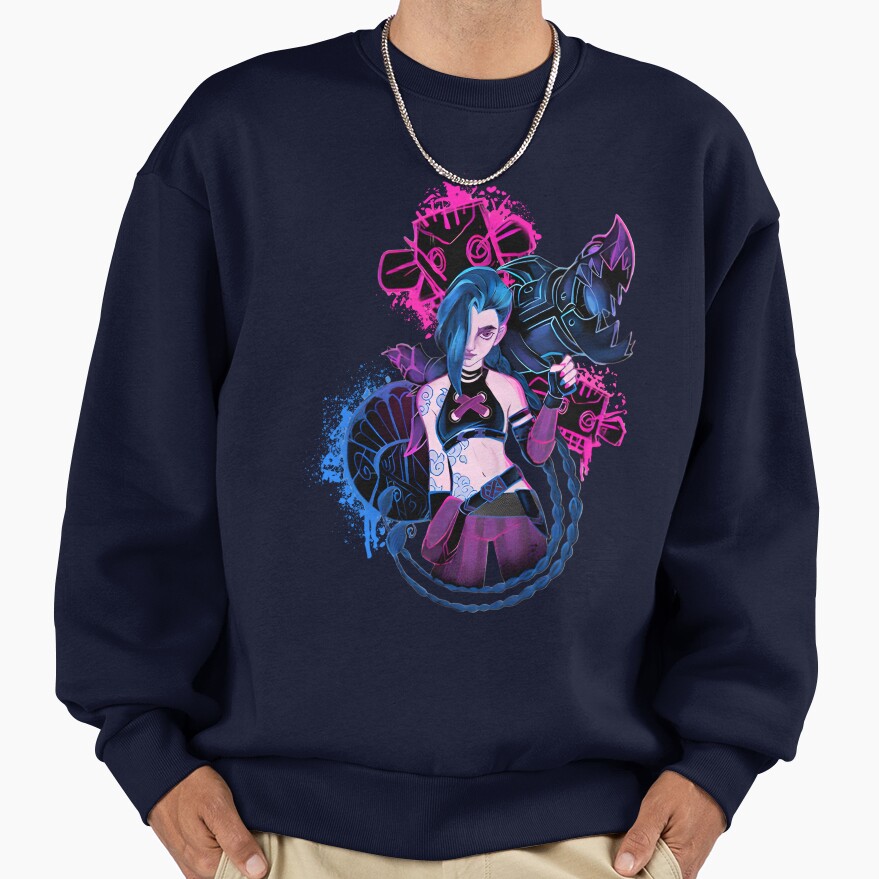Arcane Jinx Corlorful Sweatshirt - Image 5