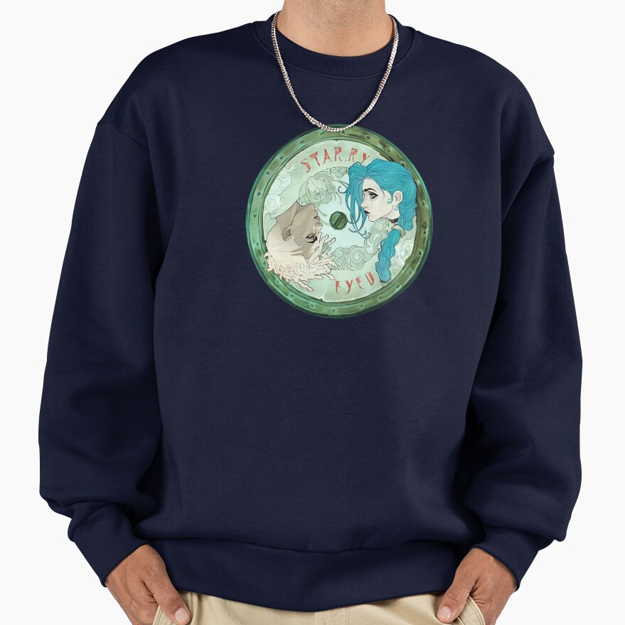 Arcane Jinx And Ekko Vynil Record Sweatshirt - Image 5