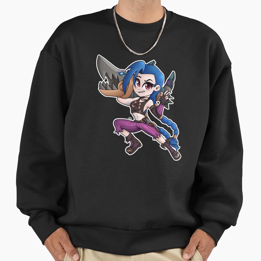 Jinx Arcane Chibi Sweatshirt - Image 2