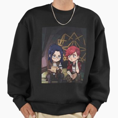Behind The Scenes Vi And Caitlyn Chibi Arcane Sweatshirt