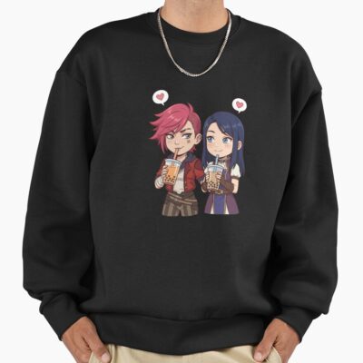 Cute Vi And Caitlyn From Arcane Boba Date Tee Sweatshirt