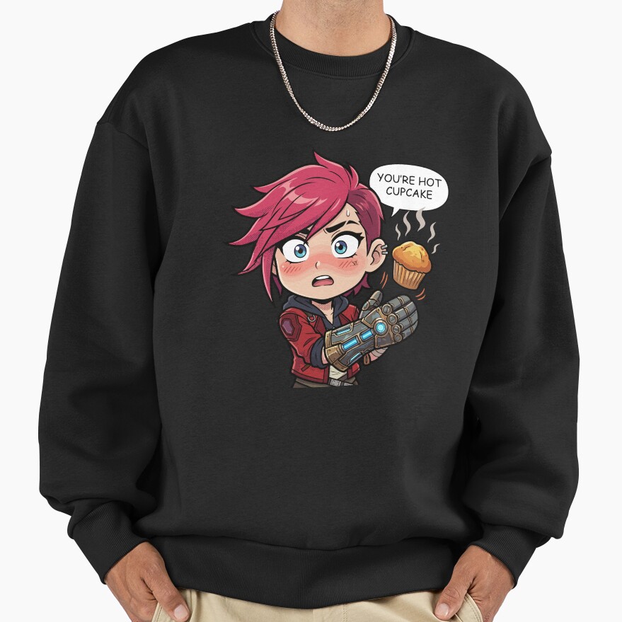 Arcane Vi You Re Hot Cupcake Sweatshirt - Image 2