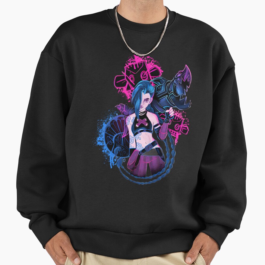 Arcane Jinx Corlorful Sweatshirt