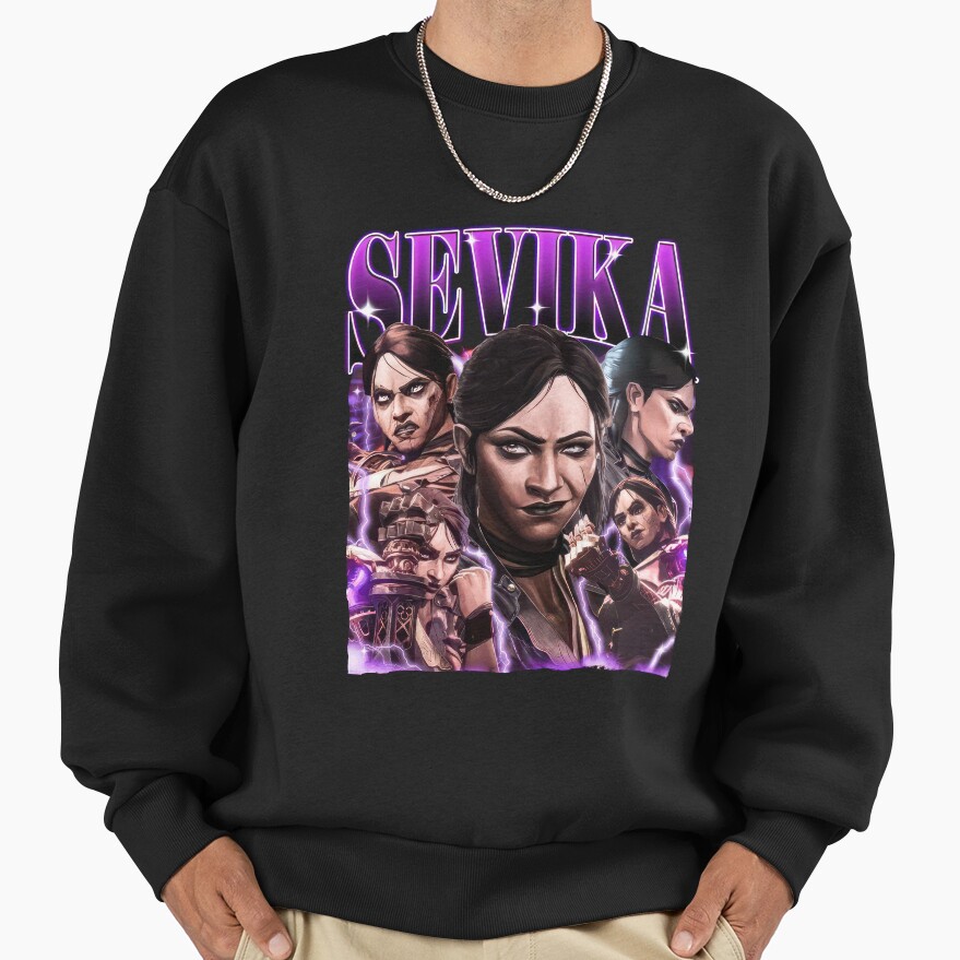 Arcane Sevika Purple Design Sweatshirt