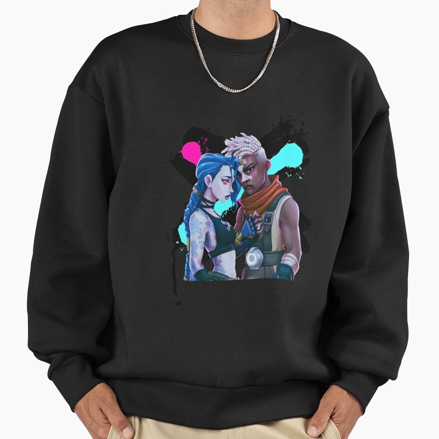 Jinx Ekko Arcane Movies Riot League Of Legends Sweatshirt