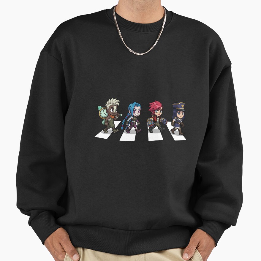 Arcane Chibi Crossover Abbey Road Style Sweatshirt - Image 2