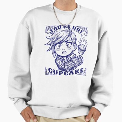 Vi Chibi Vintage Art Design You Re Hot Cupcake Arcane Sweatshirt