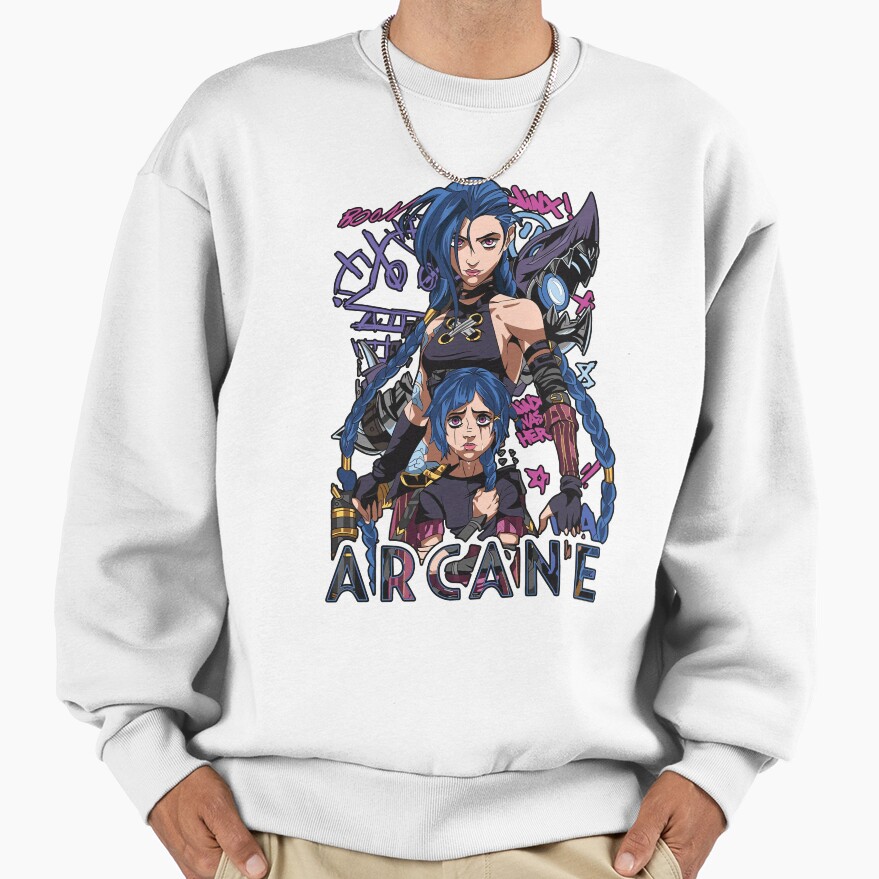 Jinx Two Versions Arcane Sweatshirt - Image 2