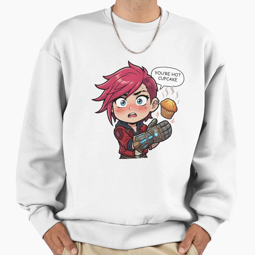 Arcane Vi You Re Hot Cupcake Sweatshirt