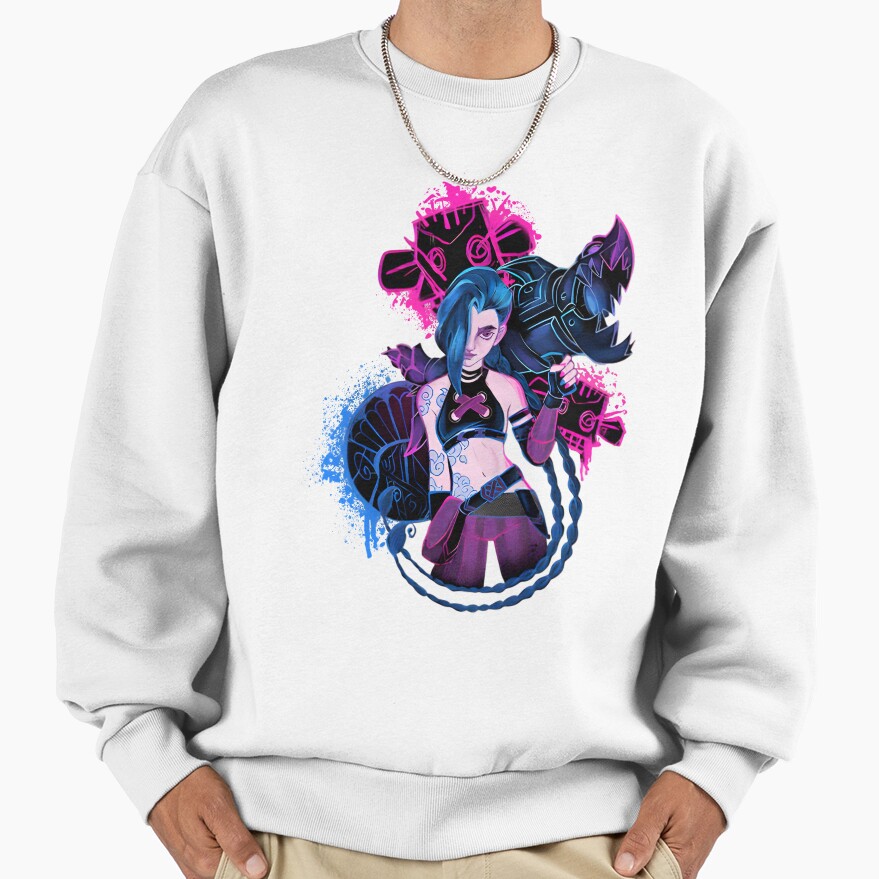 Arcane Jinx Corlorful Sweatshirt - Image 2
