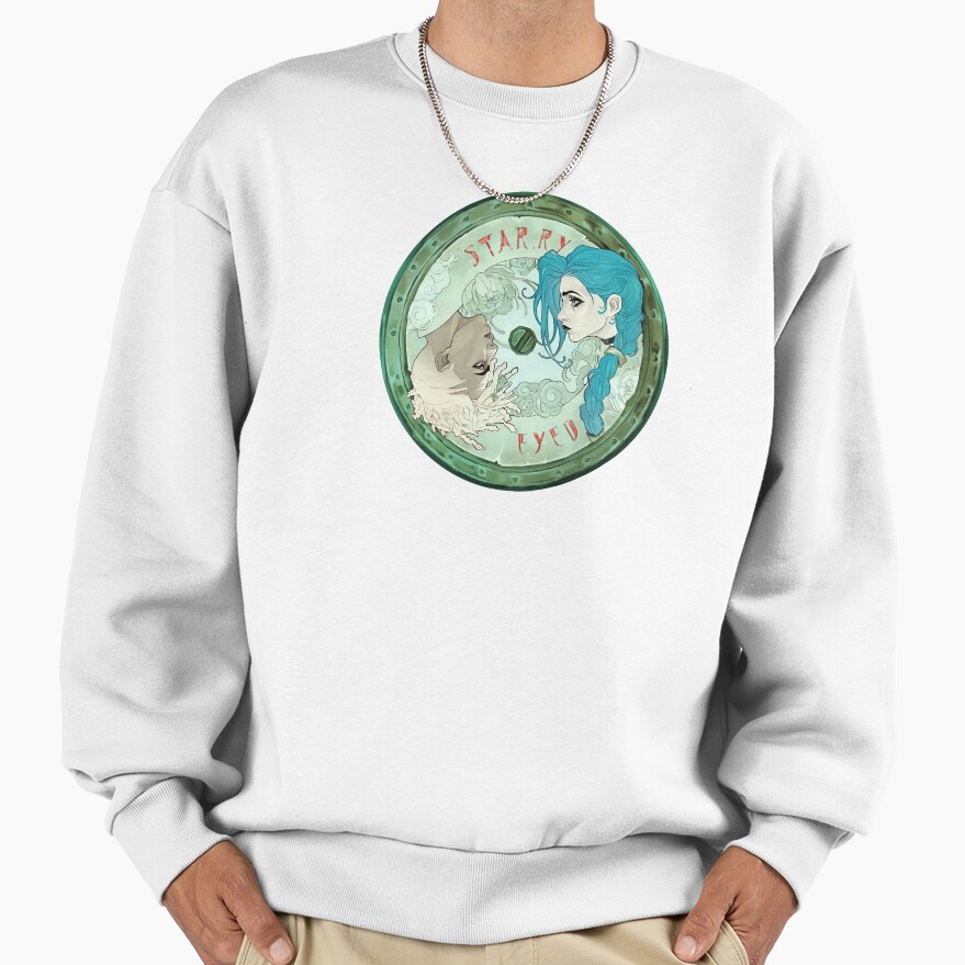 Arcane Jinx And Ekko Vynil Record Sweatshirt - Image 2