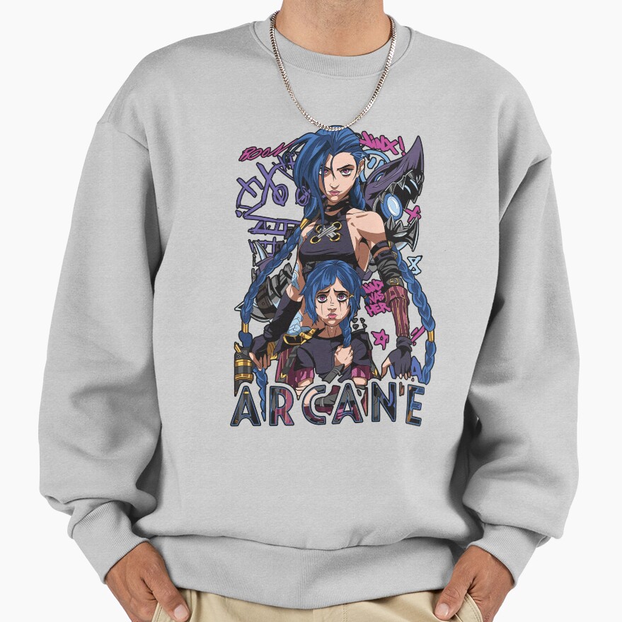 Jinx Two Versions Arcane Sweatshirt - Image 4