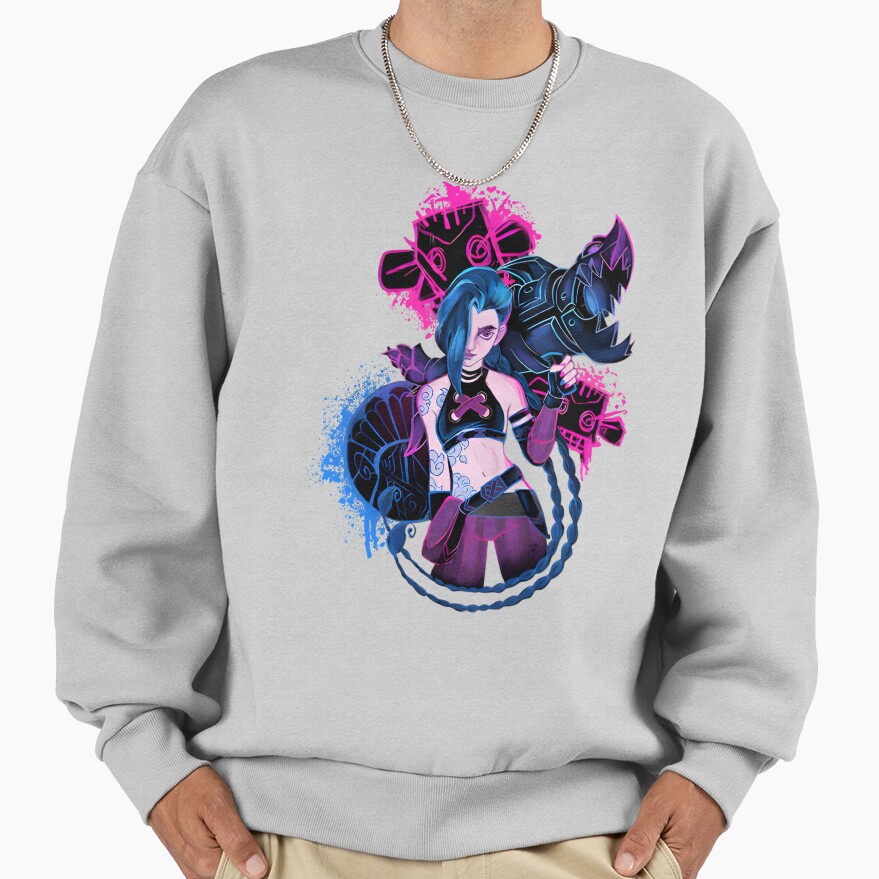 Arcane Jinx Corlorful Sweatshirt - Image 4