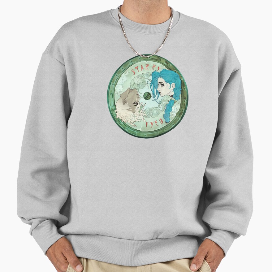 Arcane Jinx And Ekko Vynil Record Sweatshirt - Image 4