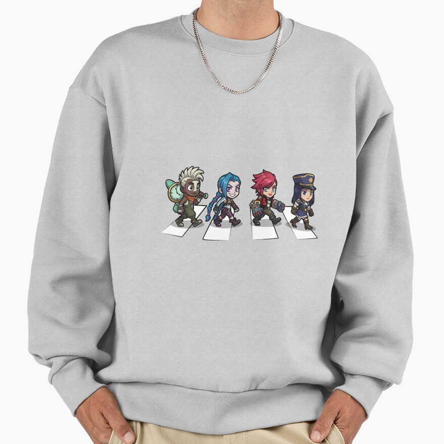 Arcane Chibi Crossover Abbey Road Style Sweatshirt - Image 4