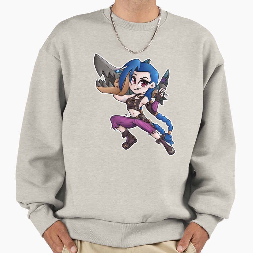 Jinx Arcane Chibi Sweatshirt - Image 3