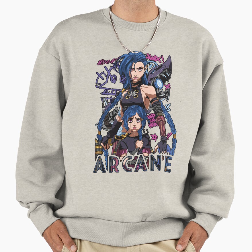 Jinx Two Versions Arcane Sweatshirt - Image 3