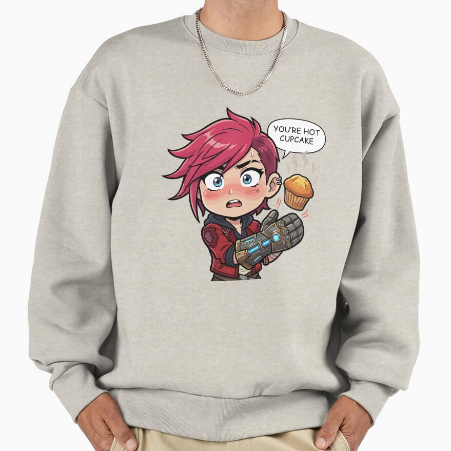 Arcane Vi You Re Hot Cupcake Sweatshirt - Image 3