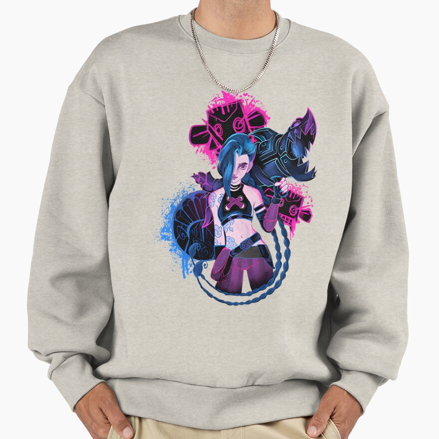 Arcane Jinx Corlorful Sweatshirt - Image 3