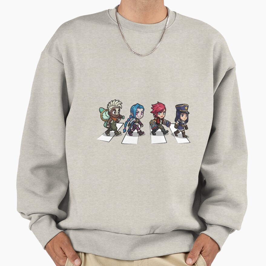 Arcane Chibi Crossover Abbey Road Style Sweatshirt - Image 3