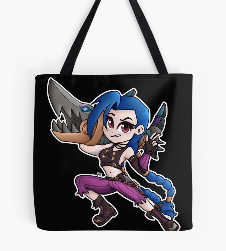 Jinx Arcane Chibi Tote Bag