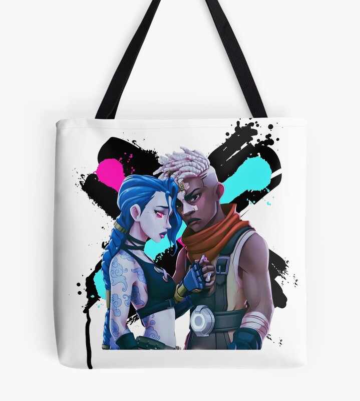 Jinx Ekko Arcane Movies Riot League Of Legends Tote Bag