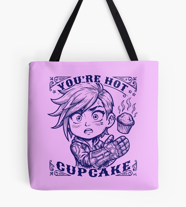 Vi Chibi Vintage Art Design You Re Hot Cupcake Arcane Tote Bag