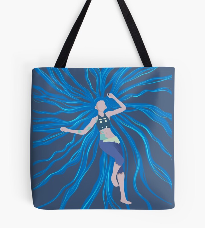 Jinx Blue Hair Tote Bag