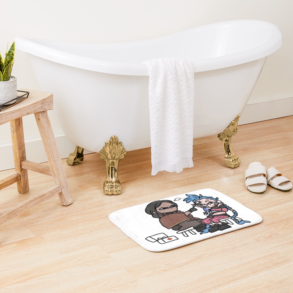 Sevika And Jinx Chibi Bath Mat - Image 2