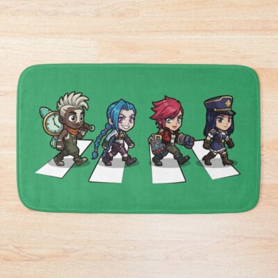 Arcane Chibi Crossover Abbey Road Style Bath Mat