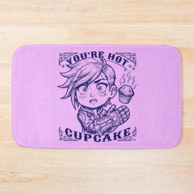 Vi Chibi Vintage Art Design You Re Hot Cupcake Arcane Bath Mat