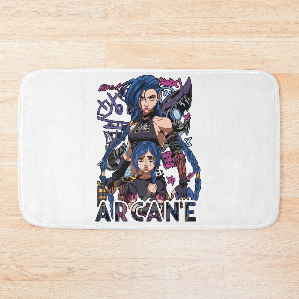 Jinx Arcane Two Versions Bath Mat