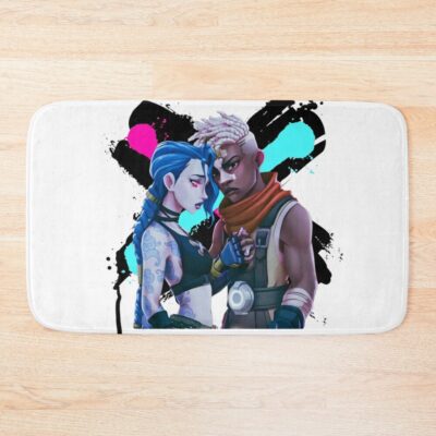 Jinx Ekko Arcane Movies Riot League Of Legends Bath Mat